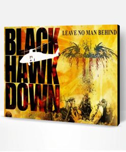 Black Hawk Down Poster Paint By Numbers