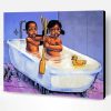 Black Kids Taking A Bath Paint By Number