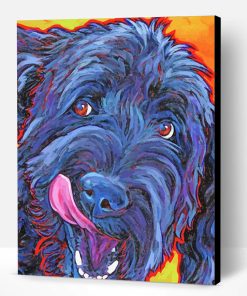 Black Labradoodle Art Paint By Number