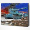 Blue AMX 50 Tank Paint By Number