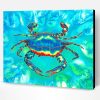 Blue Crab Under Water Art Paint By Numbers