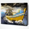 Boat In A Storm Paint By Number
