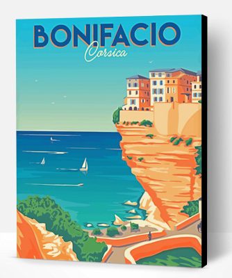 Bonifacio Corsica Poster Paint By Number