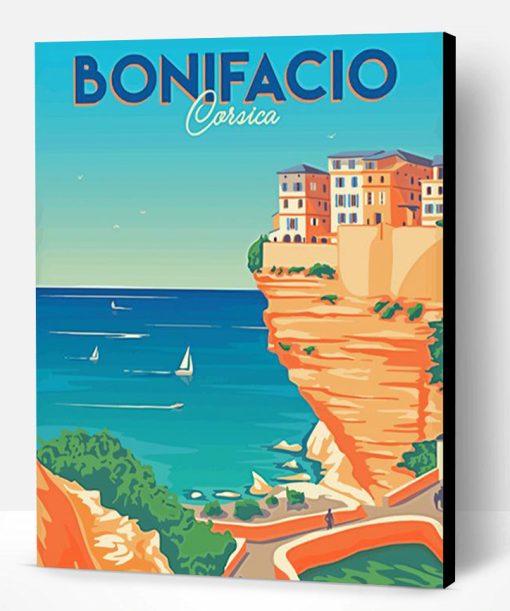 Bonifacio Corsica Poster Paint By Number