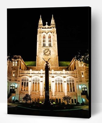 Boston College At Night Paint By Number