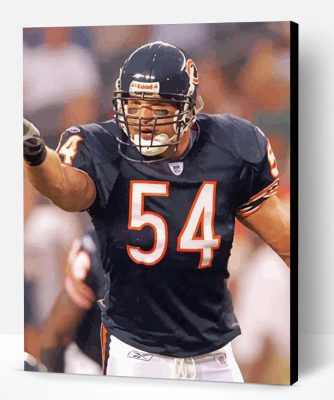 Brian Urlacher American Football Player Paint By Number