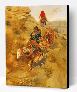 Bringing Home The Meat by Charlie Russell Paint By Numbers