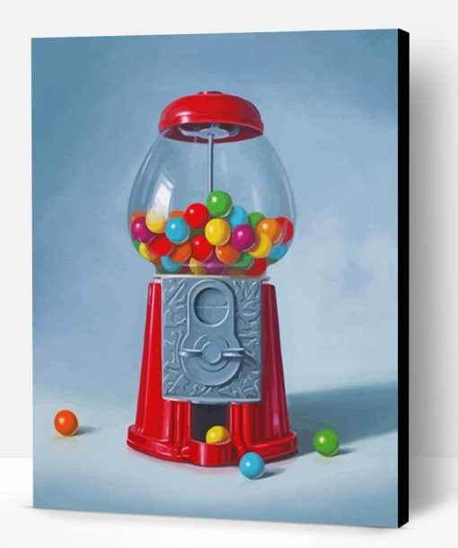 Bubblegum Machine Art Paint By Number