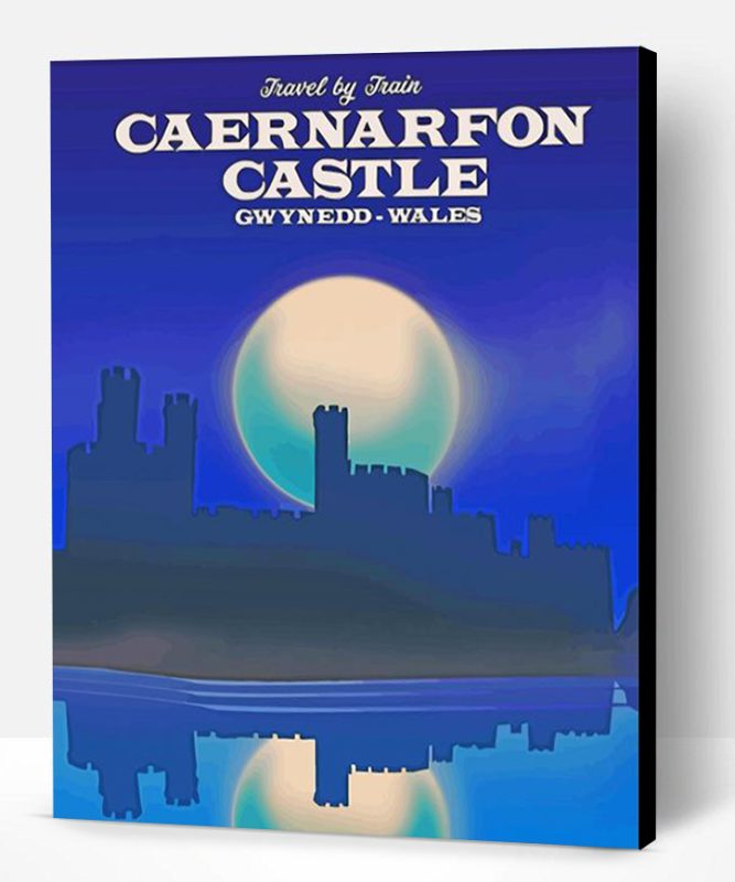 Caernarfon Castle Poster Paint By Number
