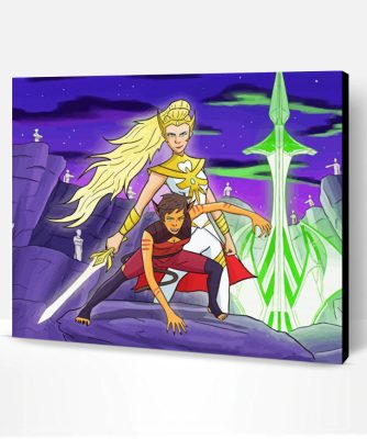 Catra And She Ra Characters Paint By Numbers