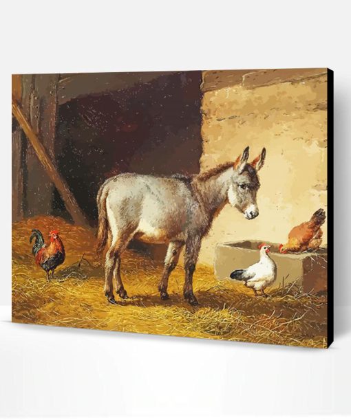 Chicken And Donkey Paint By Number