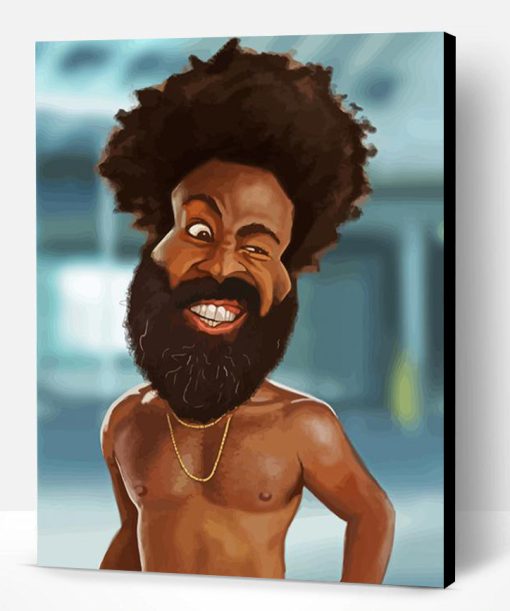 Childish Gambino Caricature Paint By Numbers