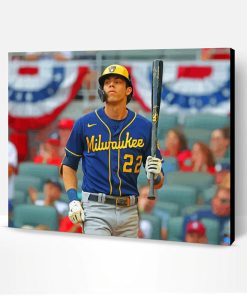 Christian Yelich Professional Baseball Player Paint By Number