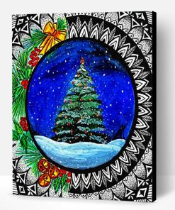 Christmas Mandala Art Paint By Number