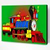 Christmas Train Illustration Art Paint By Number