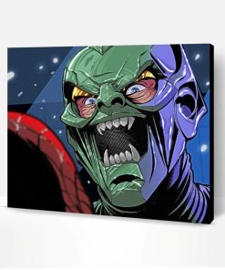 Close Up The Green Goblin Paint By Numbers