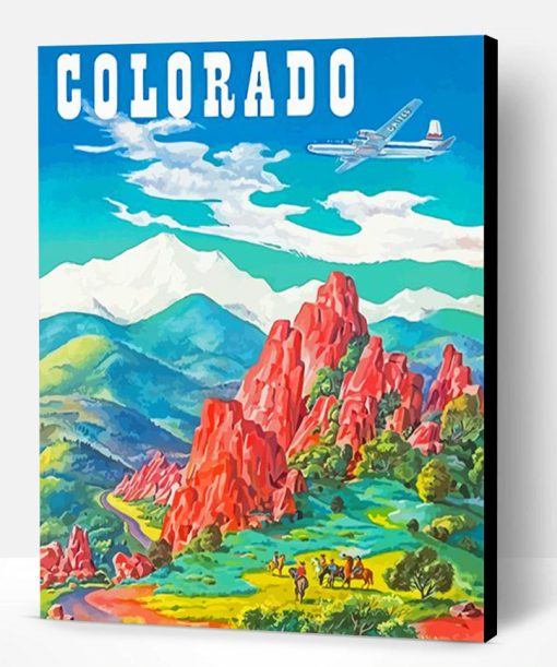 Colorado Springs Poster Paint By Number