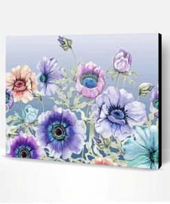 Colorful Anemone Flowers Paint By Number