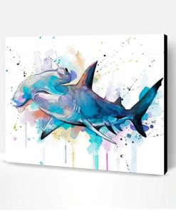 Colorful Hammerhead Shark Art Paint By Numbers
