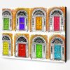 Colorful Irish Doors Art Paint By Numbers