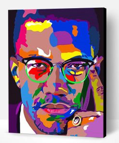 Colorful Malcolm X Paint By Number