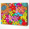 Colorful Hippie Flowers Art Paint By Number