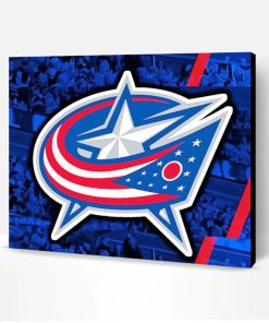Columbus Blue Jackets Logo Paint By Numbers