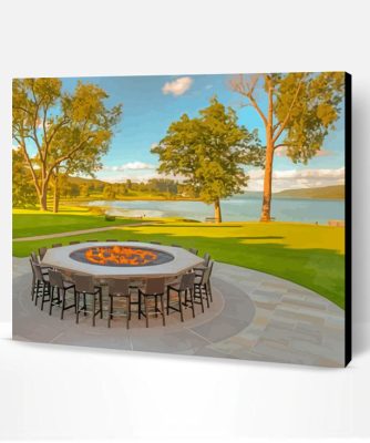 Cooperstown Lakefront Paint By Number