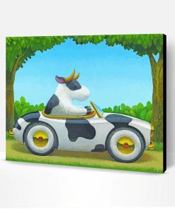 Cow Car Animal Paint By Numbers