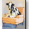 Cow On Chair Art Paint By Numbers