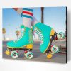 Cyan Rollerblades Paint By Number