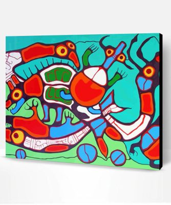 Cycles By Norval Morrisseau Paint By Number