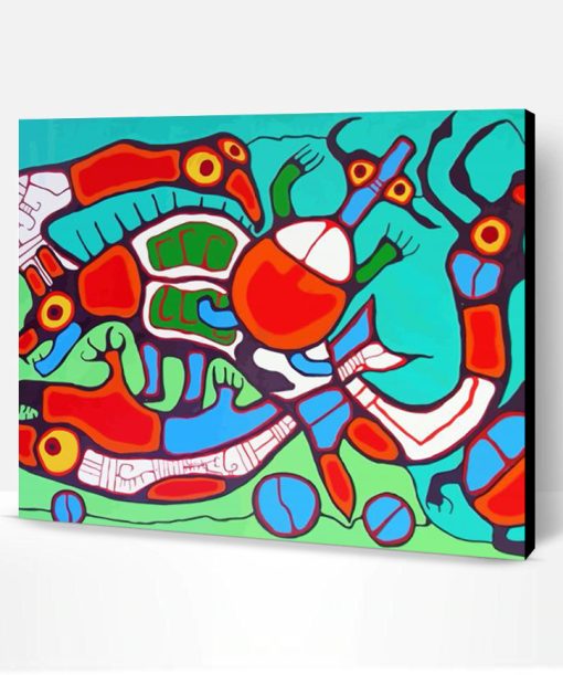 Cycles By Norval Morrisseau Paint By Number