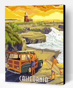 Dana Point California Poster Paint By Number
