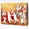 Dancing Bunnies Paint By Number