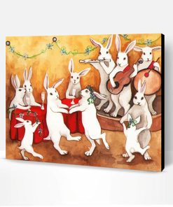 Dancing Bunnies Paint By Number