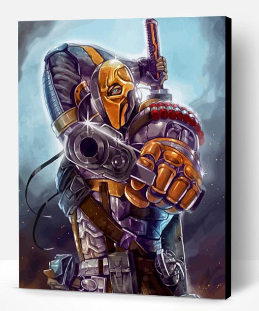 Deathstroke With Gun Paint By Numbers