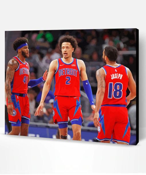 Detroit Pistons Players Paint By Number