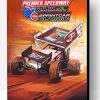 Dirt Track Racing Poster Paint By Number