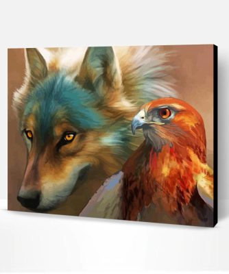 Eagle And Wolf Paint By Number