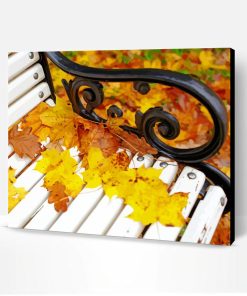 Fall Season Park Bench Paint By Numbers