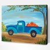 Fall With Blue Truck Art Paint By Number