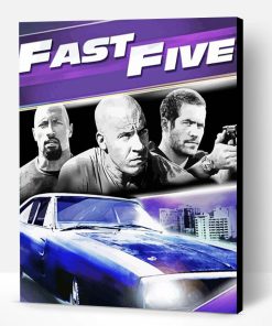 Fast And Furious Five Paint By Numbers