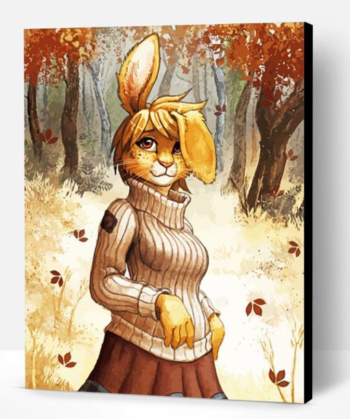 Female Bunny Paint By Number