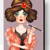 Flapper Girl Art Paint By Numbers