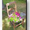 Flowers in Chair Paint By Numbers