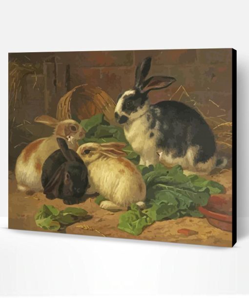 Four Rabbits Paint By Number