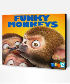 Funky Monkey Animation Paint By Number