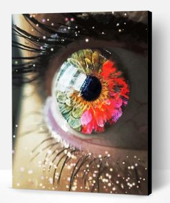 Girl Eye Flower Paint By Number