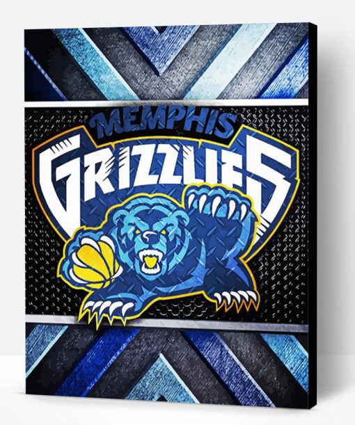 Grizzlies Logo Paint By Number